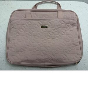 BALULHG Pink Quilted Hanging Toiletry Bag Travel Organizer Makeup Case